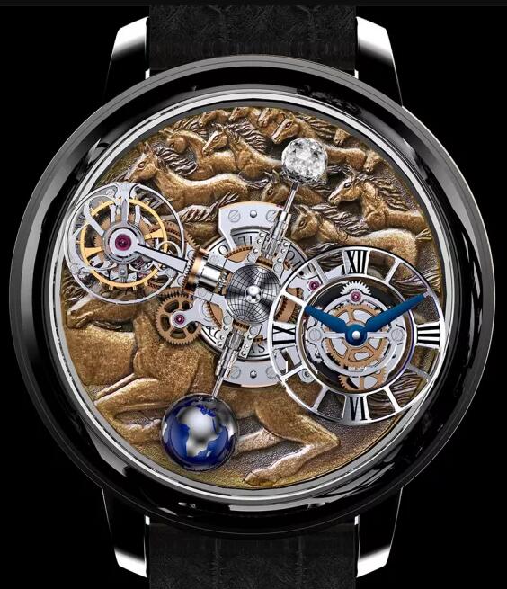 Jacob & Co. ASTRONOMIA TOURBILLON STALLION BLACK Watch Replica AT100.31.AC.UB.B Jacob and Co Watch Price Jacob & Co. ASTRONOMIA TOURBILLON STALLION BLACK Watch Replica AT100.31.AC.UB.B Jacob and Co Watch Price